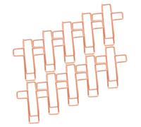 Parliky 10pcs Creative Paper Clips Metal Cross Shaped Bookmarks Document Clips for Office Supplies Small Letter for Journaling and Home Office Use
