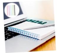Parliky 10Pcs Detachable Colored Loose Leaf Binder Rings for Notebooks Scrapbooking DIY Black Blue Green Pink Purple Office School Use