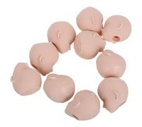 Parliky 10pcs Doll Craft Making Heads with Eye Socket Smooth Polished Surface Practice Makeup Mannequin Heads for Styling and Makeup Artists Versatile Fit for Various Dolls