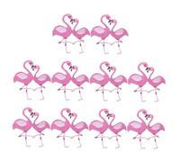 Parliky 10Pcs Flamingo Embroidered Sewing Applique Patches Iron Clothes Jackets Hats Bags Decorative Repair