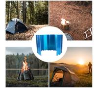 Parliky 10pcs Foldable Camping Stove Windscreen Windproof Shield for Backpacking Hiking Picnic Outdoor Cooking