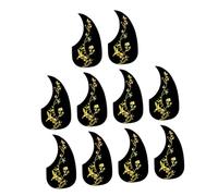 Parliky 10pcs Folk Guitar Pickguard Acoustic Guitar Scratch Plate Pvc Material Easy Install Protective Stylish