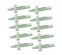 Parliky 10pcs Glow Dark Jesus Cross Charms for Jewelry Making Lightweight Portable Christian Crucifix Pendants for Necklaces Earrings Bracelets Keychains