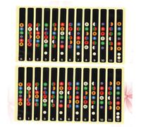 Parliky 10pcs Guitar Fretboard Stickers Black Note Decals for Acoustic Electric Guitars Easy to Install Durable Labels for Learning Chords and Mastering The Fretboard