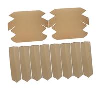 Parliky 10pcs Kraft Paper Triangle Poster Storage Tubes Artwork and Prints Mailing Packaging Boxes Easy Assembly Shipping Containers for Storage and Transport