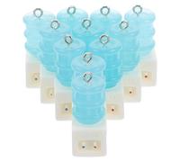 Parliky 10pcs Mini Resin Water Dispenser Charms Set, Tiny Drink Pendant Keychains for DIY Jewelry, Cute Small Resin Bottle Accessories for Crafting and