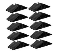 Parliky 10pcs Pet Gate Support Feet Triangle Reinforcement Base Plastic Dog Fence Stabilizer for Isolation Barrier Compatible with Gates Easy Installation