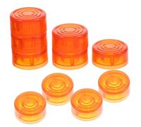 Parliky 10pcs Plastic Guitar Effect Pedal Footswitch Topper Replacement Guitar Foot Nail Caps for Effects Pedal Button for Accessories Parts