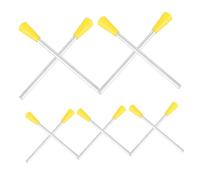 Parliky 10pcs Plastic Triangle Iron Mallets Sticks for Boys and Girls Music Education Classroom Percussion Toys