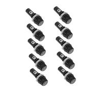 Parliky 10pcs Professional Fuse Holders Fuse Box Screw Panel Mounted Compatible Tube Protectors for Multi Applications