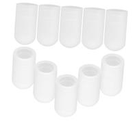 Parliky 10pcs Silicone Drumstick Tips Protective Covers for Drumstick Ends, Lightweight and Easy Storage, for Drum Instruments Practice and On-the-go Use