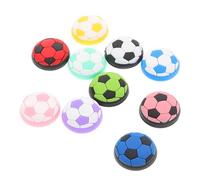Parliky 10pcs Silicone Thumbstick Caps for Controller with Soccer Design Ergonomic Joystick Grips for Improved Aim Control Easy Install Comfortable Colors Included