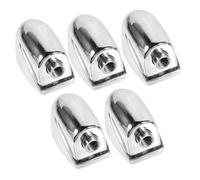 Parliky 10pcs Silver Snare Drum Lug Ear Hooks Connector Easy to Install Drum Parts Accessories for Snare Bass Single-end Design Replacement