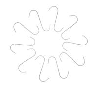 Parliky 10pcs Stainless Steel S-Shaped Meat Hooks for Butchering BBQ Grilling Smoking and Drying Heavy-Duty Pork and Beef Hanging Tool for Meat Processing and Cooking