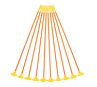 Parliky 10pcs Suction Cup Arrows for Archery with Plastic Flights and Portable Arrow Bag for Safe Outdoor Shooting Practice