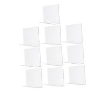 Parliky 10pcs Transparent Plastic Shelf Dividers for Stores Pet Commodity Clapboards for Supermarket Classification Racks Organizers for Home and Office
