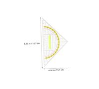Parliky 10pcs Transparent Protractor Office Tool in Classroom Ruler for Drawing Geometry Ruler Right Angle Geometry Kit School Supplies Drafting Kit for Engineers Engineering