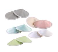 Parliky 10pcs Washable Nursing Pads Three Bowl Shaped Design Breathable Galactorrhea Breastfeeding Pads for Lactating Mothers Portable Mixed Colors