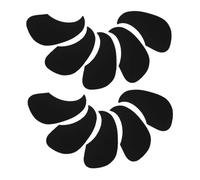 Parliky 10pcs Waterdrop-shaped Acoustic Guitar Pick Guard Stickers Self-adhesive Scratch Protection Plates Plastic Decals for Guitars Precise Fit and Elegant Design