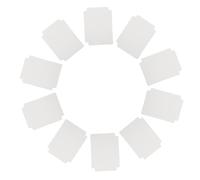 Parliky 10pcs White Plastic Trading Card Dividers for Storage Box Index Card Guides and Tray Separators for Board Games Sports Tcg Ptcg Organization