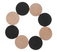 Parliky 10pcs Wooden Sling Puck Game Chess Fast Smooth Finish Tabletop Accessories for Family Interactive Party and Ice Hockey Game