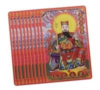 Parliky 10pcs Year Snake Tai Sui Cards Chinese Taoist Feng Shui Amulet for Wealth Protection Portable Traditional Style Chinese Year Accessories