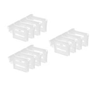 Parliky 12pcs Adjustable Fridge Shelf Organizer Dividing Clips Expandable Refrigerator Side Door Divider Plates for Kitchen Storage and Small Item Separation