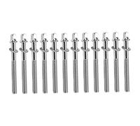 Parliky 12pcs Bass Drum Tension Rods Replacement Screws Drum Hardware for Snare and Easy Installation Stable Performance Essential