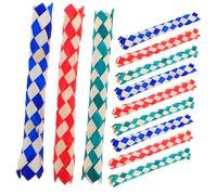 Parliky 12pcs Chinese Bamboo Finger Traps for Parties Parrots Chew and Birds Foraging DIY Relaxation Aid Enhancing Hand-eye Coordination and Dexterity