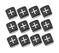 Parliky 12pcs Dice for Teaching Math with Addition and Subtraction Symbols Educational Dice for Classroom Learning and Math Games Compact and Fall-resistant Design