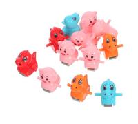 Parliky 12pcs Dinosaur and Pig Climbing Accessories Replacement for Electric Stair Climbing Track Playset Secure Fit Parts for Race Tracks Educational Animal Race Components for Birthday