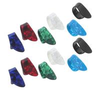 Parliky 12pcs Finger Thumb Picks: Banjo Ukulele Guitar Flat Picks - for Acoustic Guitar Fingerstyle Harp and Bass Musicians