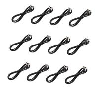 Parliky 12pcs Guitar Pedal Power Cable Dc 5.5x2.1mm Effect Power Lead for Electric Guitar with Anti-skid Design