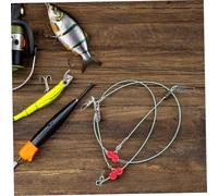 Parliky 12pcs High Strength Nylon Fishing Wire Leaders with Stainless Steel Swivels Snaps Beads Crimps Flexible Abrasion-resistant Lines for Saltwater Freshwater Fishing Techniques
