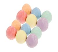 Parliky 12pcs Jumbo Egg Shaped Colored Chalk Set for Drawing and Graffiti Vibrant Non-toxic Chalks for Sidewalk Pavement and Blackboard Childsafe Materials for Indoor Outdoor Creative Play