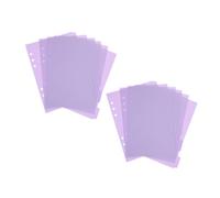 Parliky 12Pcs Loose Leaf Binder Dividers with Tabs PP Page Markers for Notebook Journal Diary and Report Organizing Convenient Filing Tool for Office and Personal Use