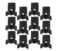 Parliky 12pcs Mini Black Hair Claw Clips for Women and Plastic Rectangle Jaw Clamps with Secure Hold and Comfortable Wear, for Travel the Go Styling