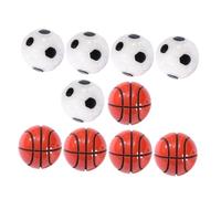 Parliky 12pcs Miniature Football and Basketball Decor Sports Balls for DIY Crafts Dollhouse Accessories Moss Micro Landscape Ornaments for Bedroom Living Office and Bookshelf Decoration