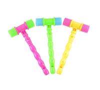 Parliky 12pcs Plastic Hammer for Knocking Sound for Sensory Play and Motor Skill Development Random Colors Fun Outdoor Activity Favor Random Color