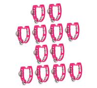Parliky 12pcs Plastic Hand Tambourines with Bells Lightweight Percussion Instruments for Adults Music Education Early Learning Group Activities