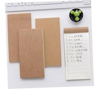 Parliky 12pcs Portable Mini Notepads Khaki Kraft Paper with Lined Blank To-do Pages for Schedule Planning Management and Daily Notes Compact Pocket Notebooks for Students and Office Use