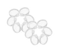 Parliky 12pcs Small Bird Feeder Bowls with Splashproof Design Removable Hanging Transparent Cups for Parrot Cockatiel Budgie Parakeet Cage Feeding Water Food Dishes