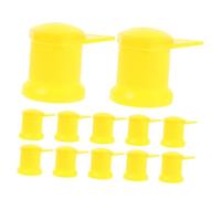 Parliky 12pcs Yellow Wheel Nut Indicators Loose Lug Nut Detection Caps for Trucks Trailers Semi High Visibility Safety Monitoring Covers