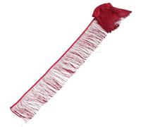 Parliky 15Cm Dark Red Handmade Tassel Fringe Trim Lace 10-Yard Roll for Sewing Crafts Latin Dress Costume Decoration Wedding Dress Makers Curtains