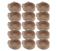 Parliky 15PCS Disposable Pet Feeding Bowls Set 1400ml Spill-Proof Paper Water and Food Bowls for Dogs and Cats Portable Puppy Drinking Dish