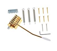 Parliky 15pcs Electric Guitar Tremolo Bridge Saddles System Zinc Alloy for Smooth Performance Golden and Silver for Guitarists Seeking Replacement Parts