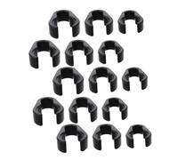 Parliky 15pcs Microphone Cable Clips Flexible Mic Clamps for Ktv Home and Stage Use Lightweight Easy to Install Prevents Cable Entanglement Small Medium Large Included