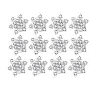 Parliky 15pcs Rhinestone Crystal Spiral Hair Pins with Alloy Metal Base, Reliable and Easy to Use Bridal Hair Accessories for Wedding and Other Events, Featuring Snowflake Shape