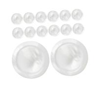 Parliky 15pcs White Shell Trumpet Finger Button Set Valve Caps Replacement Accessories for Trumpet Parts Sturdy Comfortable Fit Compatible with Models
