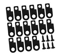 Parliky 16 Sets Metal Guitar Pedal Brackets with Quick Installation and Universal Compatibility for Electric Guitar Effects Pedals, Suitable for Stage Presence and Practice
